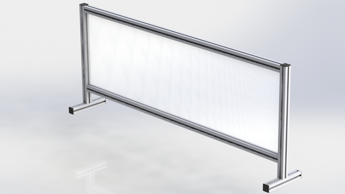 Pleksiglas bağımsız koruyucu panel